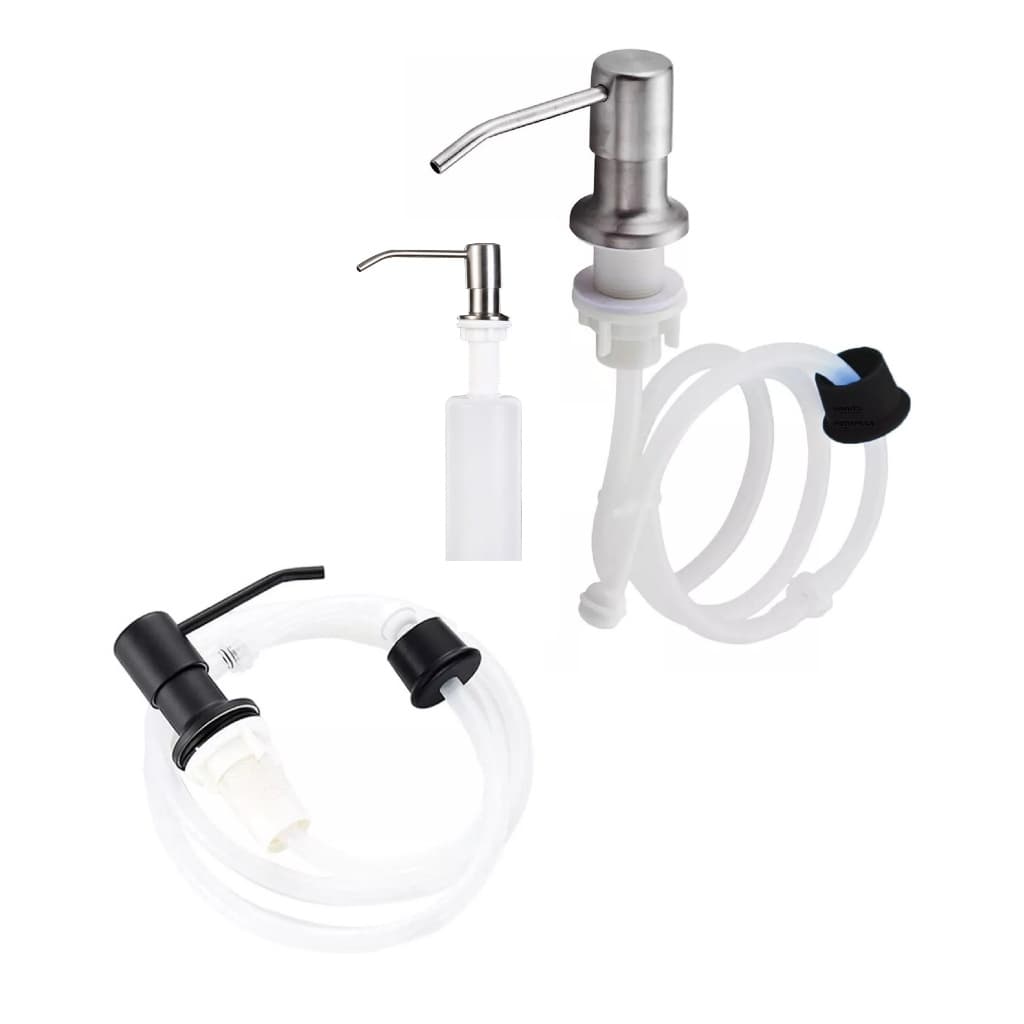 Dosador De Detergente Aço Inox 500ml dispenser de sabão Saboneteira de embutir