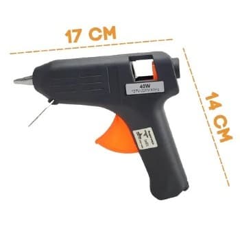 Pistola De Cola quente Grande 40W Bivolt 110/220V Com 10 Bastões De Cola Grossa 11,2mm
