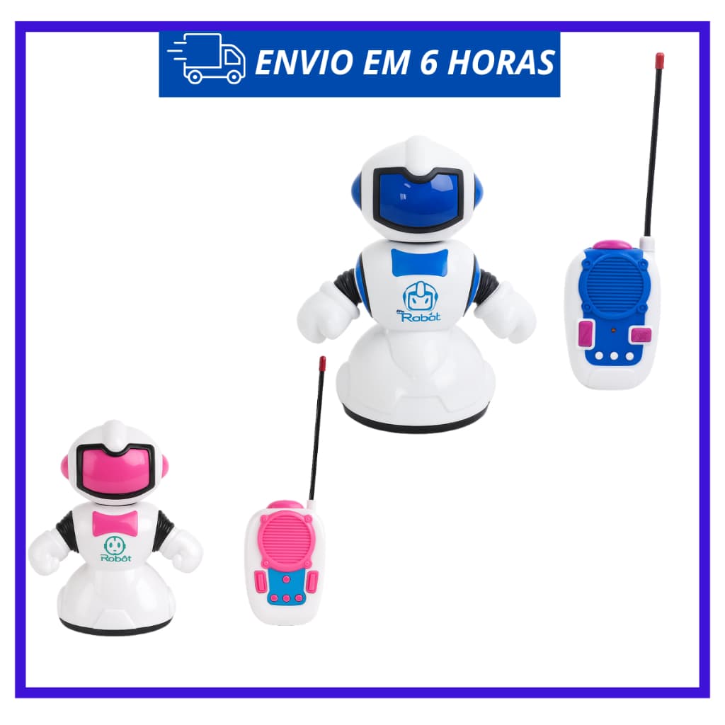Brinquedo Robô Inteligente com Controle – Envio Rápido em 6h!