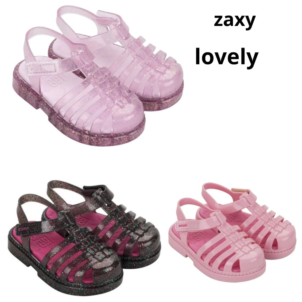 sandalia rasteirinha BABY zaxi lovely super macia com ajuste original confortável