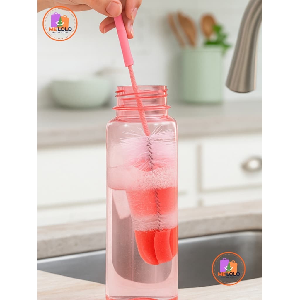 Escova para Lavar Copos e Garrafas | Esponja Flexível Reforçada | Limpeza Fácil e Rápida