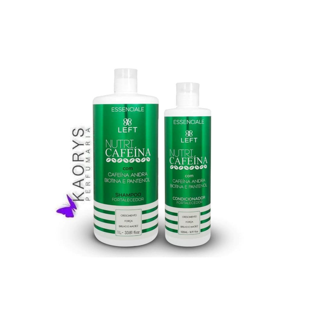 Shampoo 1L. + Condicionador 500ml. Nutri Cafeína - Left.