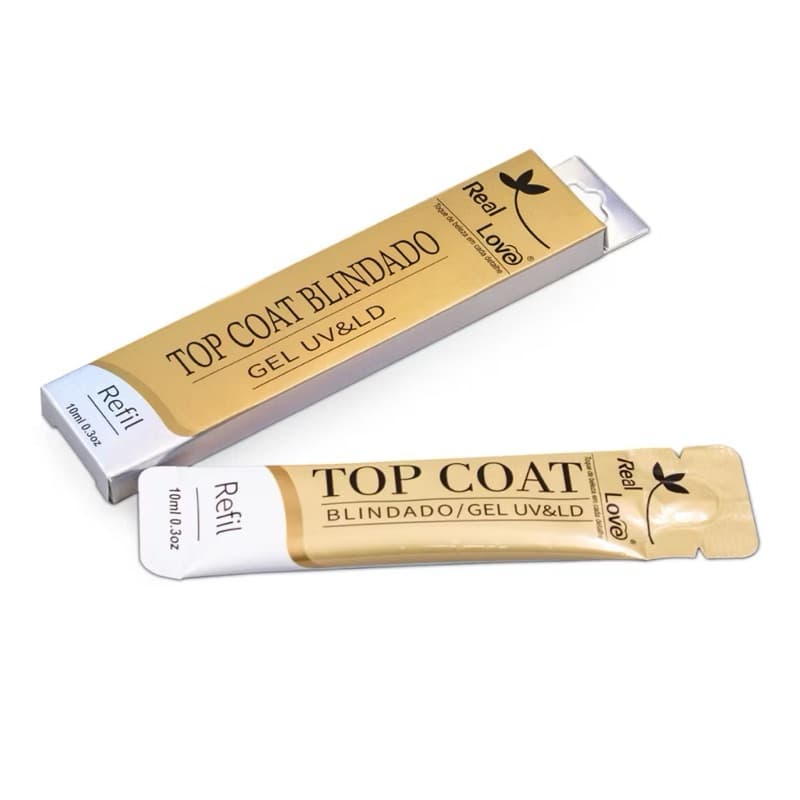 Refil Top Coat Blindado 10ml - Real Love original!