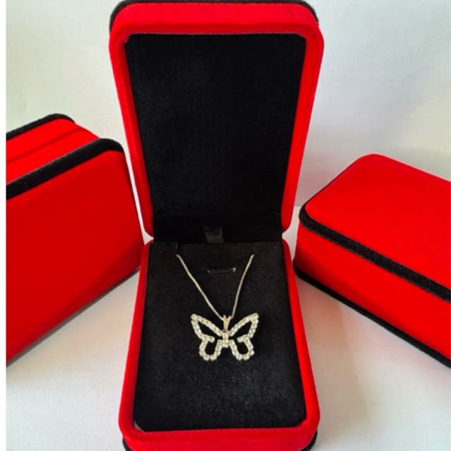CAIXINHA ESTOJO PARA COLARES, BRINCOS, PULSEIRAS, ANEL, BRINCOS DE VELUDO RETANGULAR UNIVERSAL