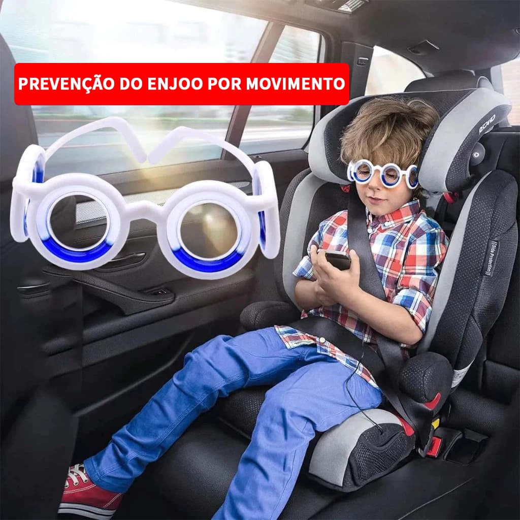 Óculos anti náuseas anti enjoo do movimento. Não enjoar carro, ônibus, barco, movimento