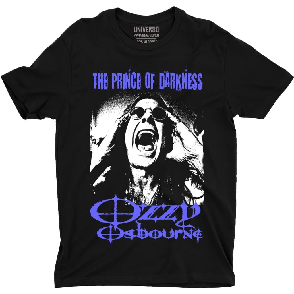 Camisa Heavy Metal Preta Ozzy Osbourne Black Sabbath Rock