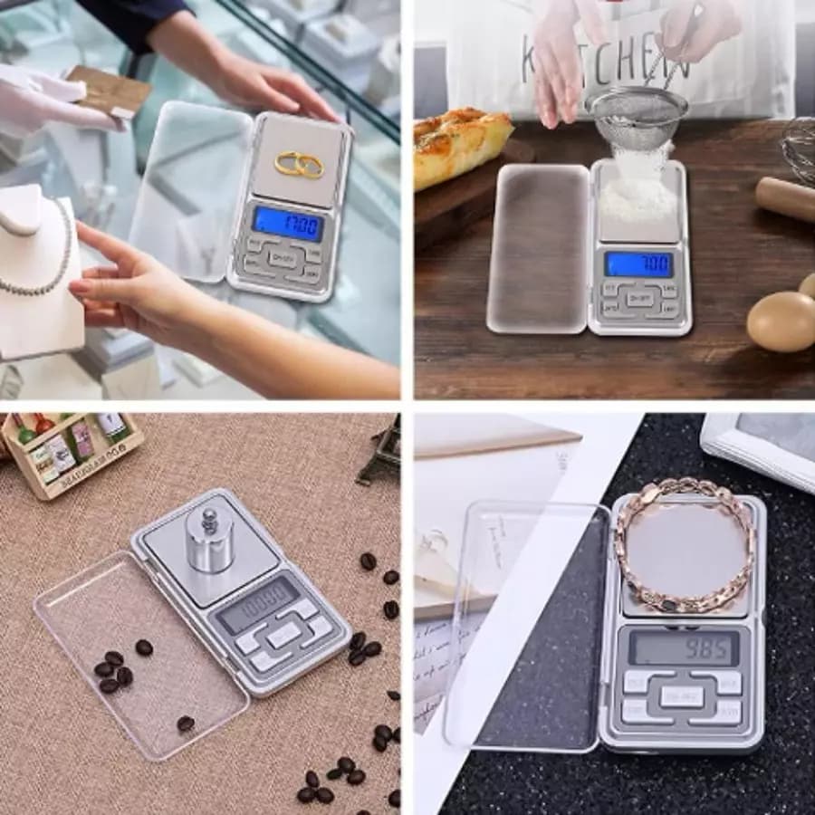 HKX Mini balança digital de precisão  para joias ouro farmácia e outros 0.1 a 500g BAL-3901