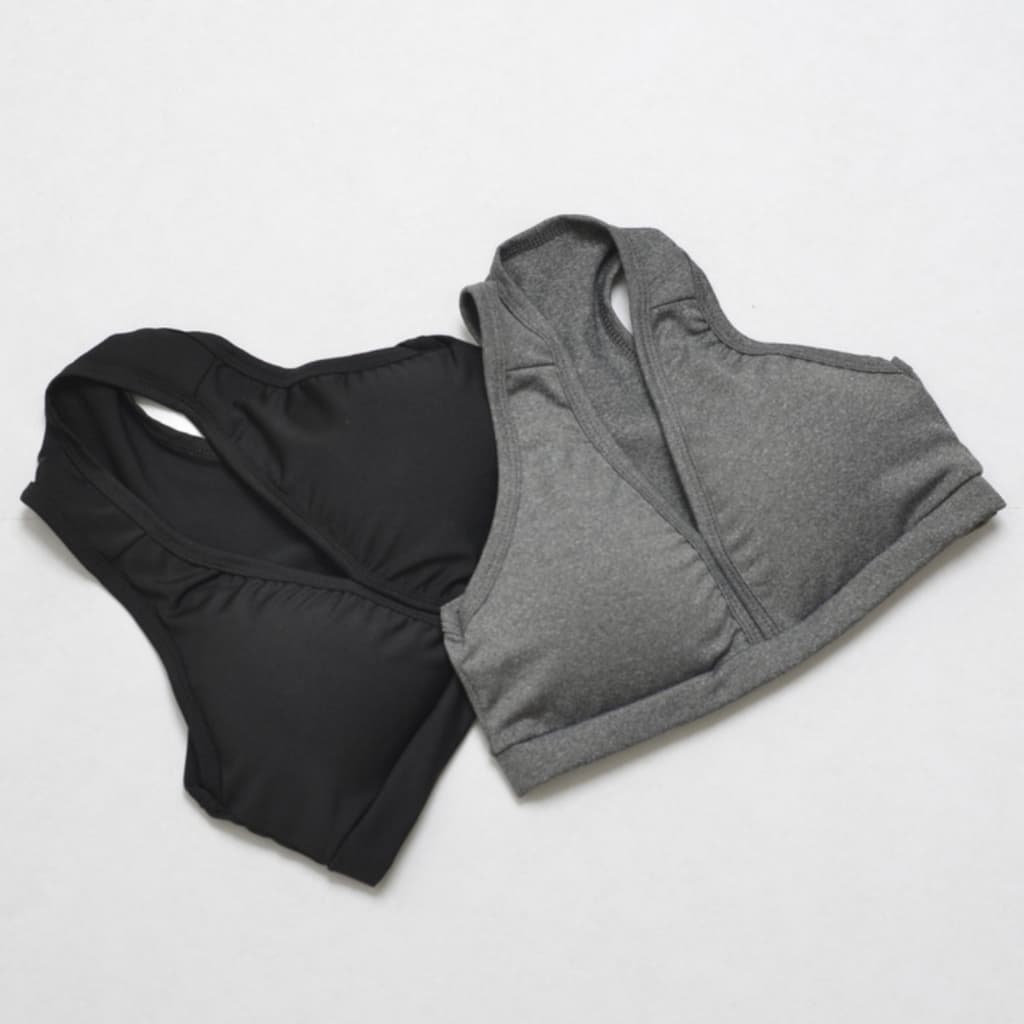 Kit 2 ou 1 Top Nadador Feminino Fitness Suplex Academia Conforto Com Bojo