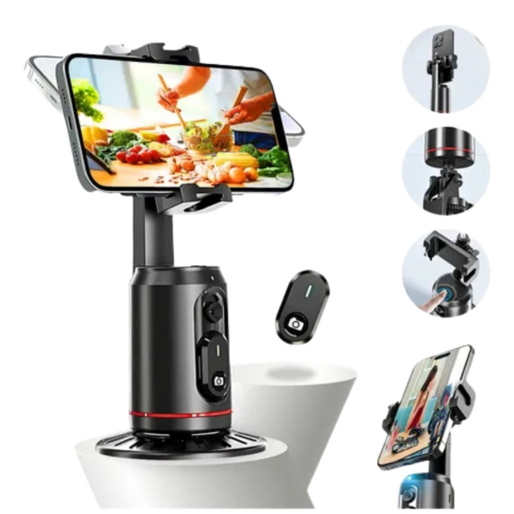 Gimbal Suporte Celular 360 Rastreamento Facial Live Tiktok