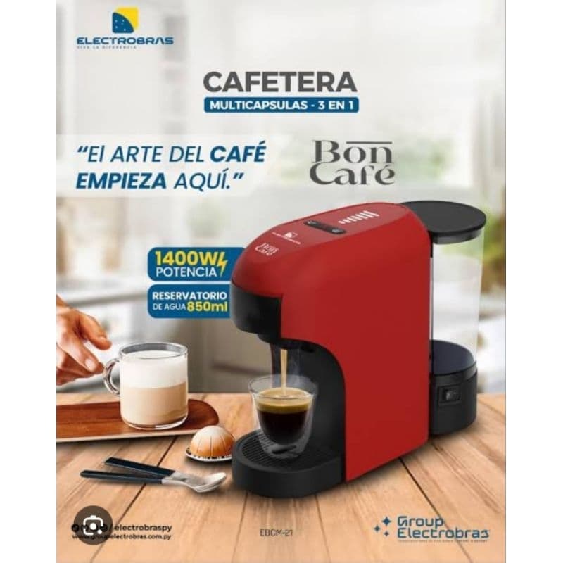 Cafeteira Expresso Multicapsulas e pó de café Bon café na promoção