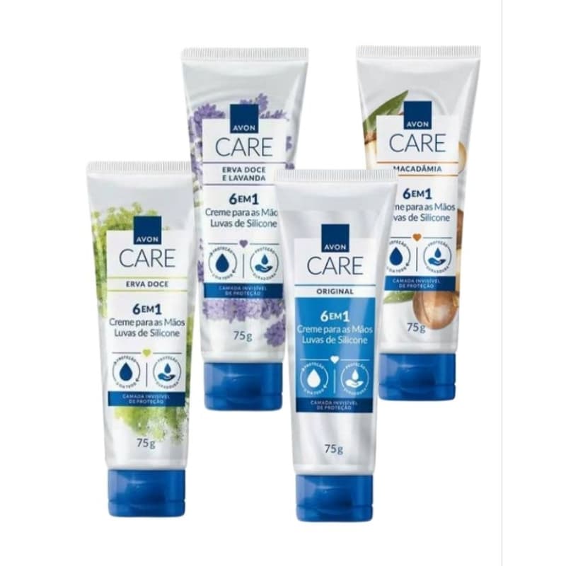 Creme para Mãos Luvas de Silicone Avon 75g