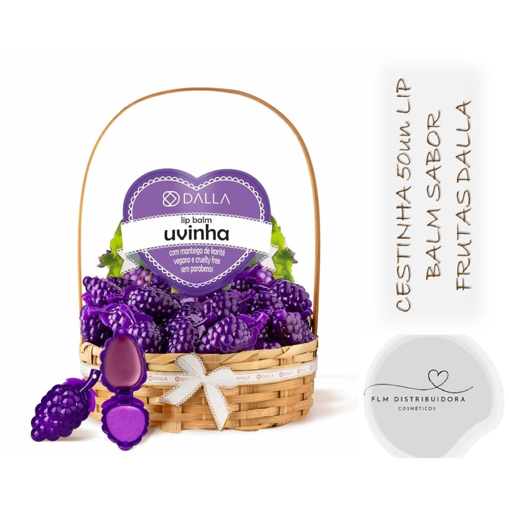 Cesta Lip Balm Uvinha Dalla - 50 Unidades
