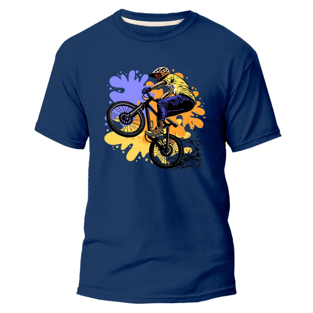Camiseta Unissex Adulto e Infantil Bike Ciclista Grau