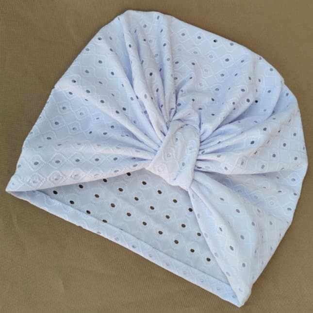 Touca / Turbante Feminina Umbanda Candomblé de Malha Branco