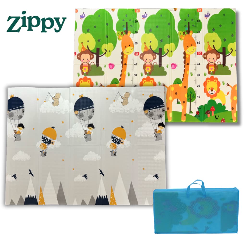 Tapete Emborrachado Dobrável Dupla face Infantil Zippy Atividades para brincar