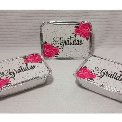 kit 50 Marmitinha Bolo Guloseimas Personalizada Lembrancinha  Casamento Infantil Escola / Qualquer tema