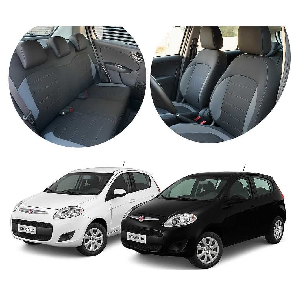Capa De Banco Automotivo Carro Couro Sintético Fiat Novo Palio Attractive Sporting Essence 2011 Á 2017