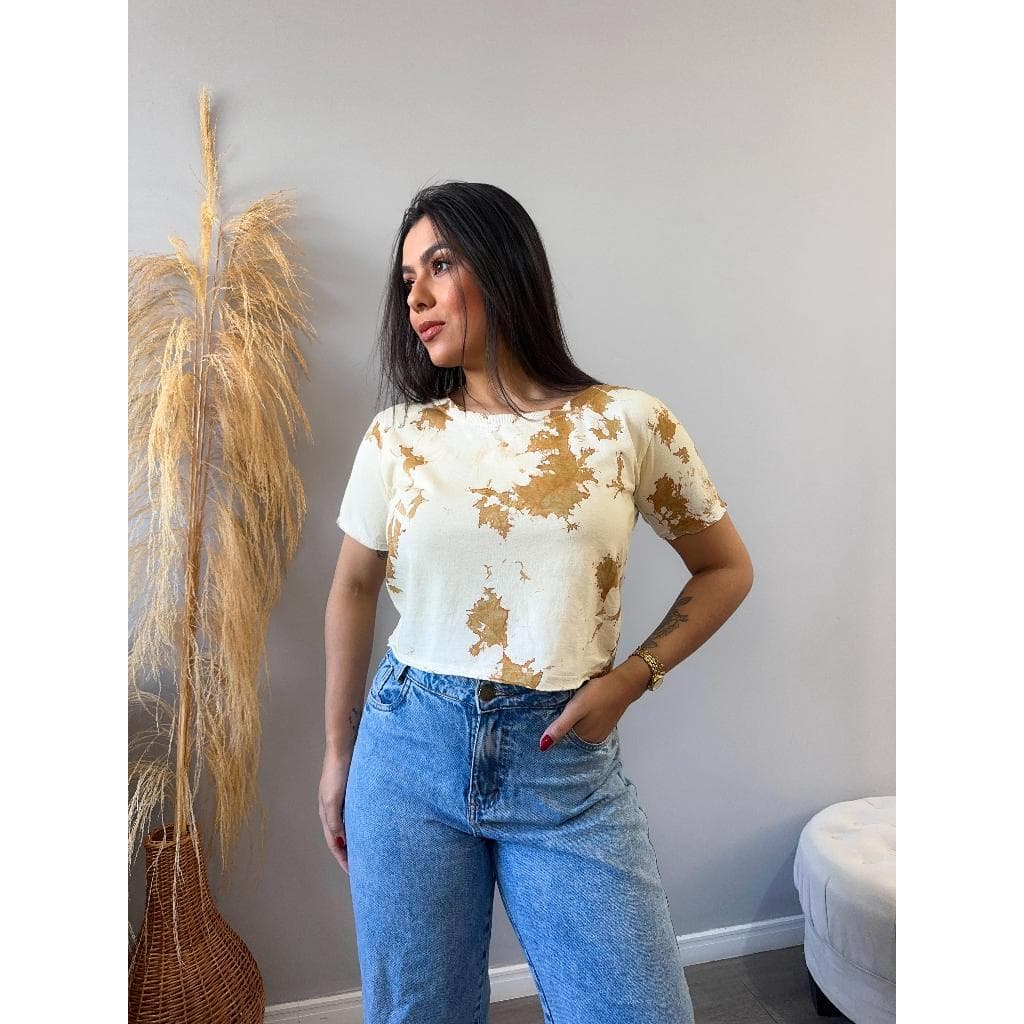 Cropped de manga Tie-Dye Estonado Live