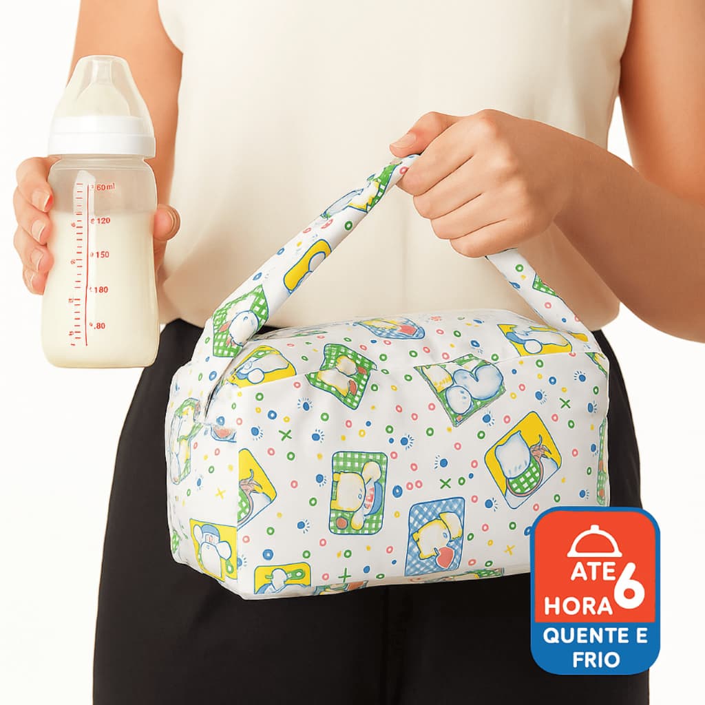 Bolsa Térmica Infantil 2,78L Beniq – Fofa, Impermeável e Segura Envio Imediato