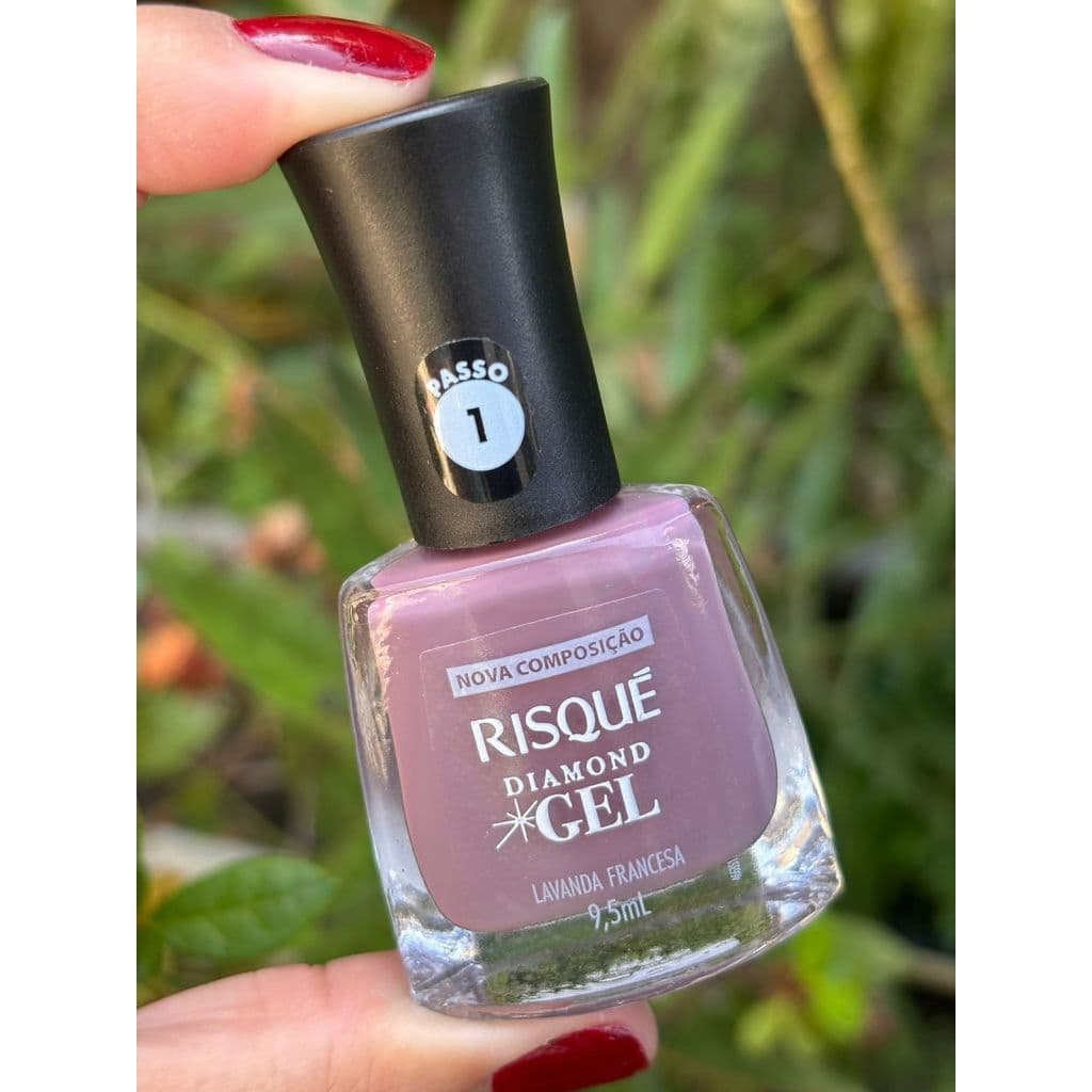 Esmalte risque diamond gel marrom acinzentado - LAVANDA FRANCESA 9,5ml