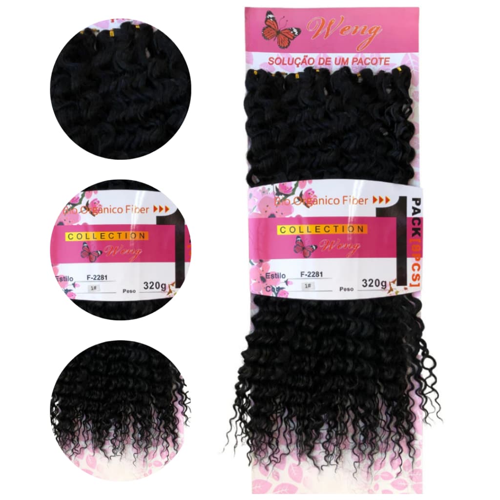 Cabelo Cacheado F-2281 70cm 320g Orgânico Weng Envio Imediato