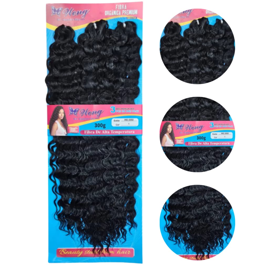 Cabelo WD-3002 70cm Cacheado Orgânico Weng 300g Promoção