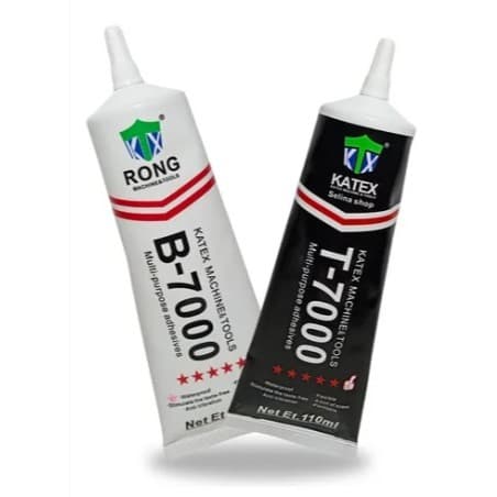 COLA B7000 E T7000 110ml - COLA RONG  PARA REPAROS EM CELULARES EM GERAL - PRETA (T-7000) E TRANSPARENTE (B-7000)