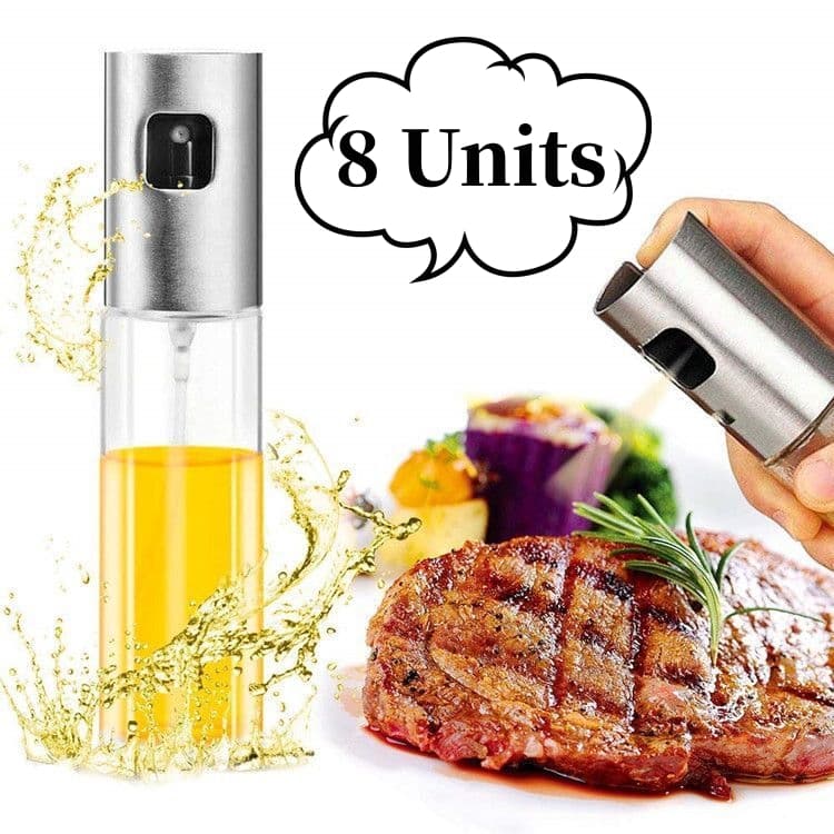 KIT 2/4/8 Spray Borrifador Azeite Vinagre Vidro 100ml