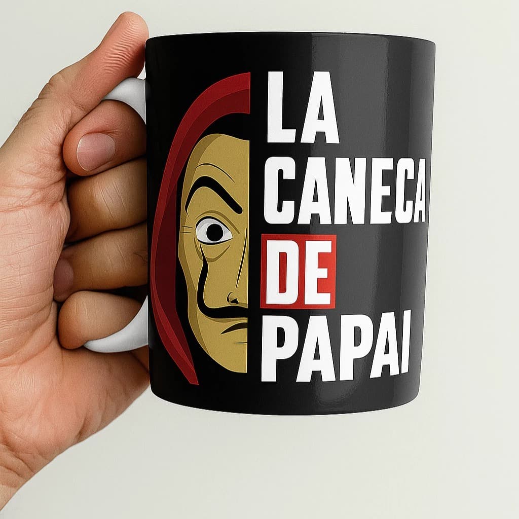 Caneca_Personalizada _Porcelana _E Polímero_Dia dos pais_Presente_ Que Seu Pai Vai Amar!