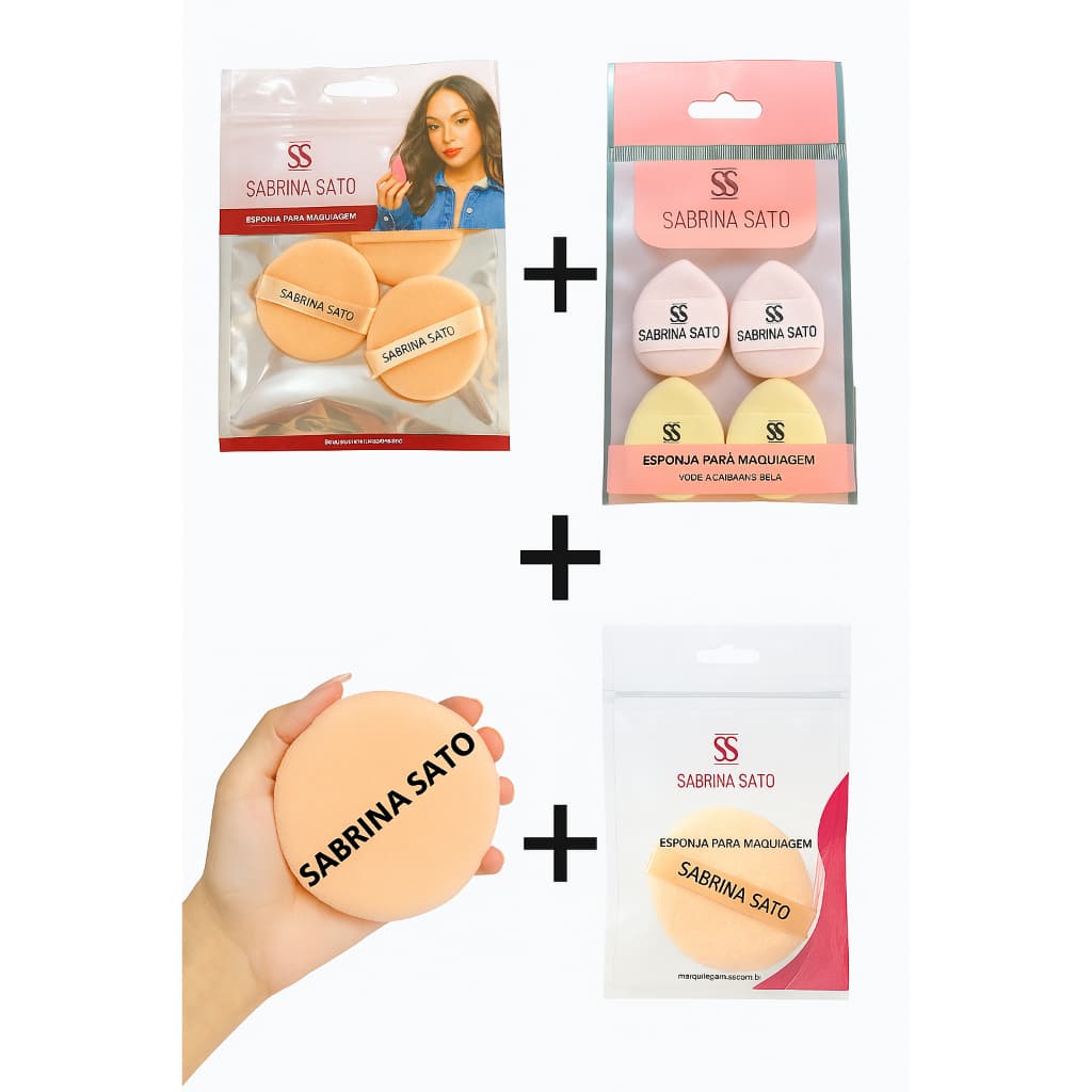esponjas sabrina sato - esponja para base -  esponjas para po  -  mini esponja