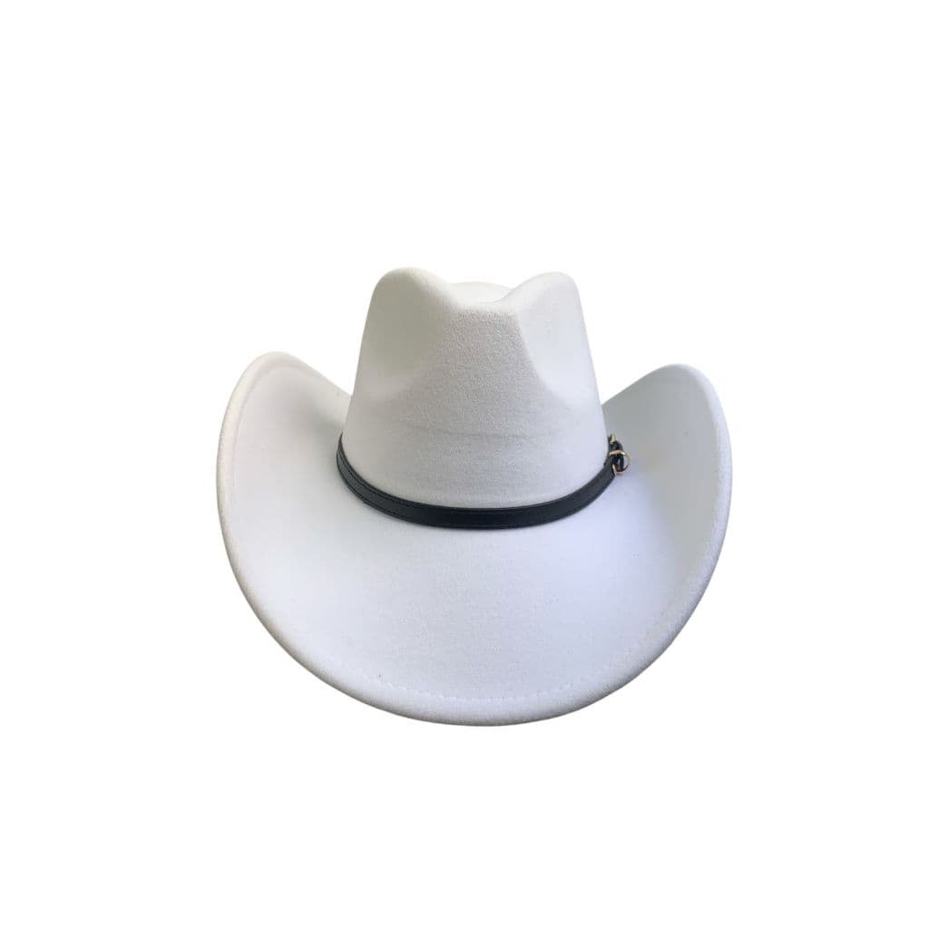 Chapeu Country Branco Clássico Americano Texas Rodeio Festa Sertanejo Unissex Cowboy