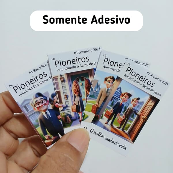 Adesivo para pote com balinhas ou frasco de álcool gel  PIONEIROS - Mimo presente lembrancinha JW - SOMENTE ADESIVOS