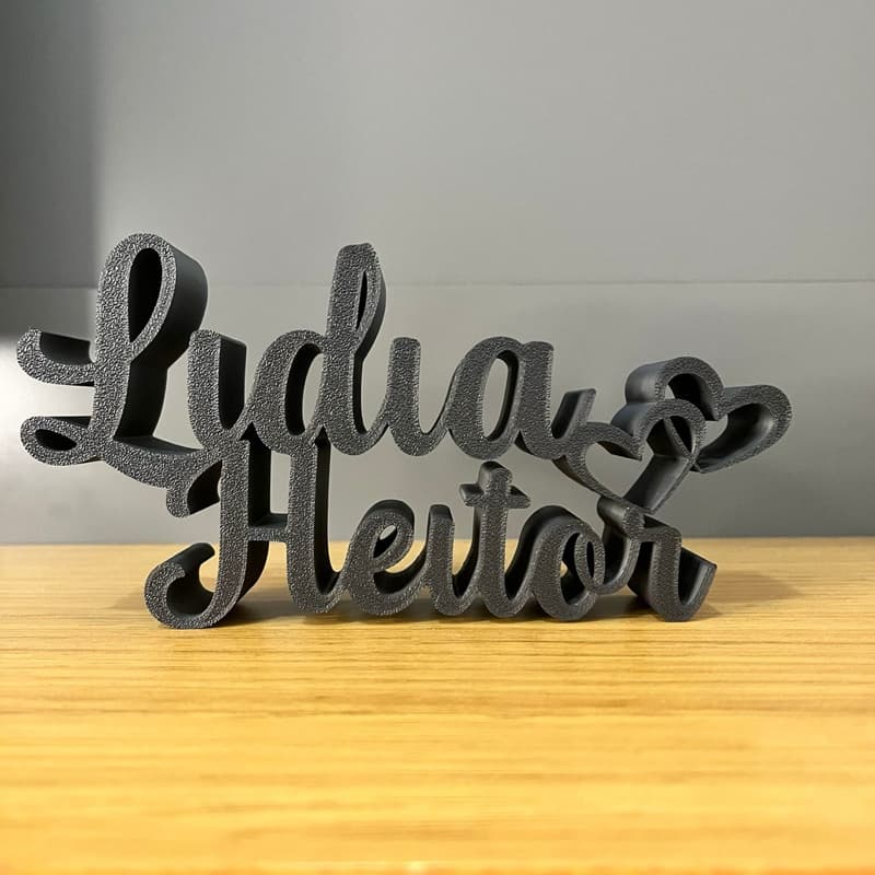 Letreiro Casal Personalizado - Impressão 3D / Presente Dia dos namorados / Love / Amor