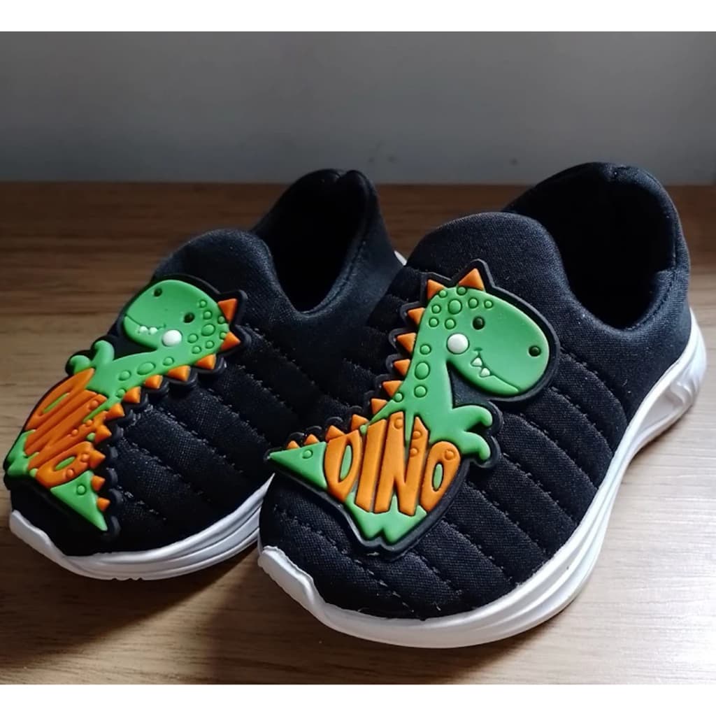 Tênis Infantil Calce Fácil Masculino Dinossauro Menino