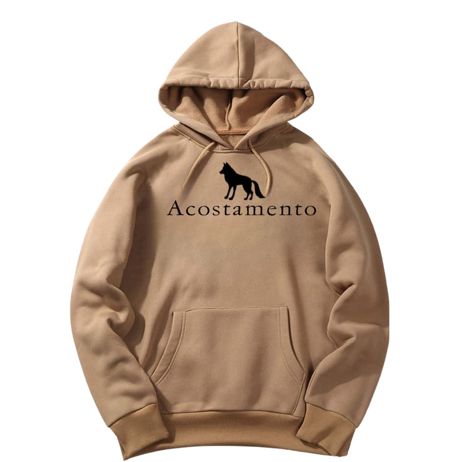 Moletom Blusa Canguru com Capuz Acostamento Logo E Masculino Femino Unissex