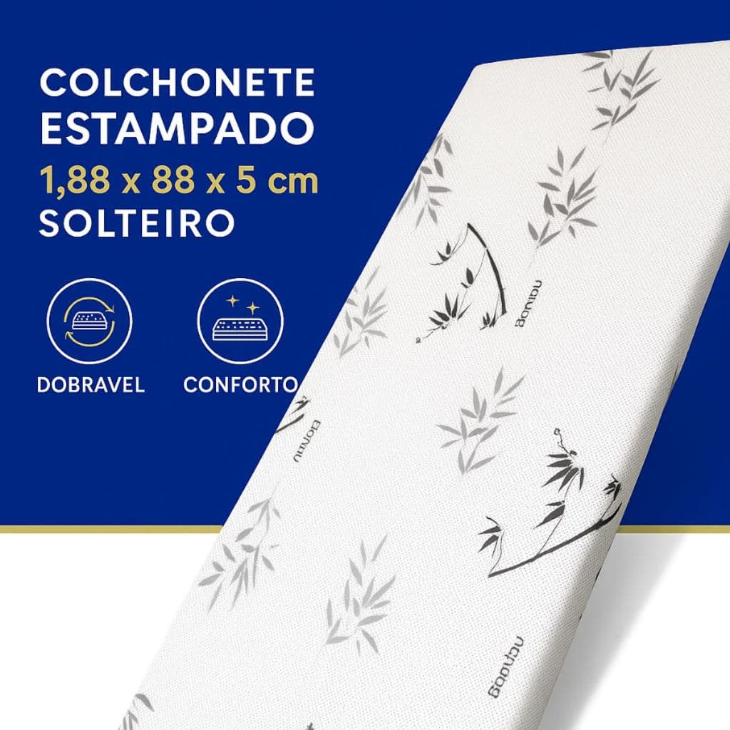 Colchonete Estampado Personalizado 188x88x5cm Bamboo