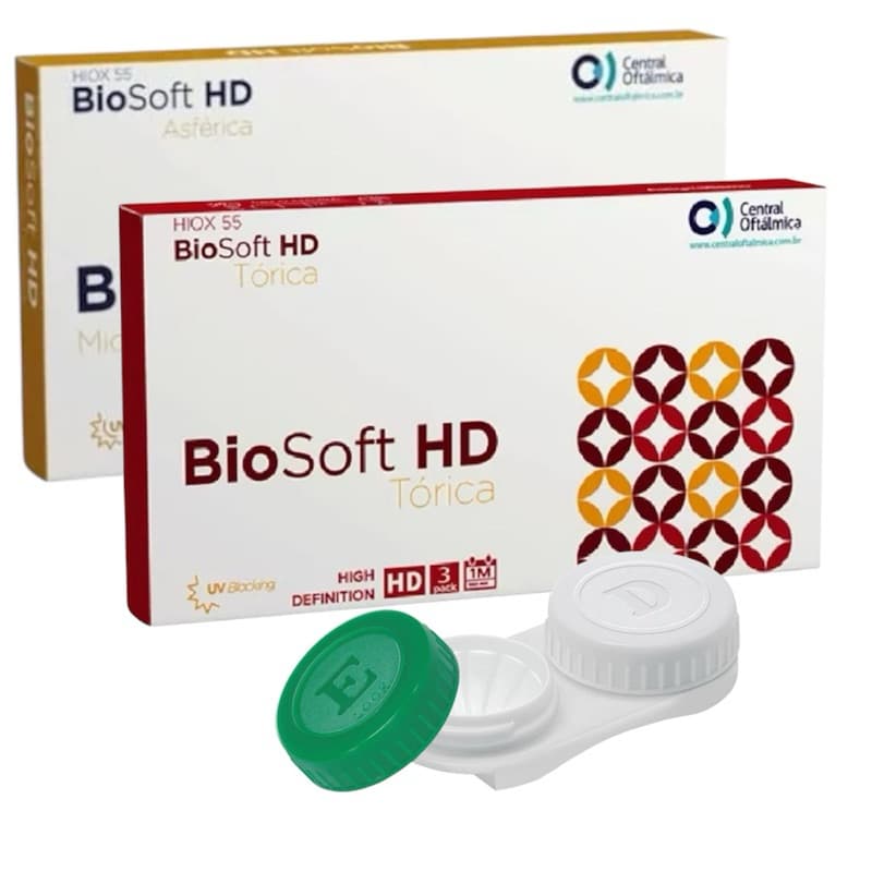 Lentes de Contato Biosoft HD Asférica + Biosoft HD Torica
