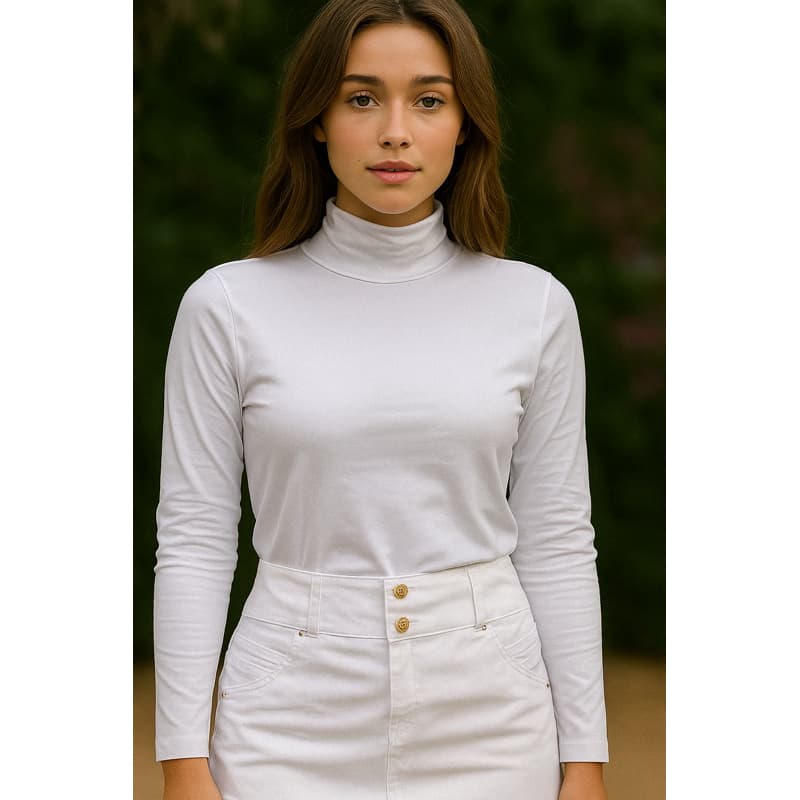 blusa cacharrel segunda pele malha premium branca (M) caimento perfeito!!!