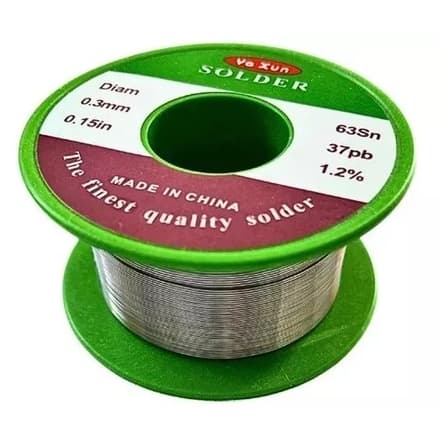 Fio de Estanho Yaxun 0,03mm x 10m Solda Fina p/ Eletrônicos