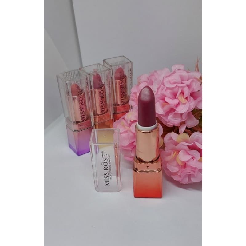 Batom Matte Lip Stick com cores nude e vibrantes-miss Rôse - batom pigmentado