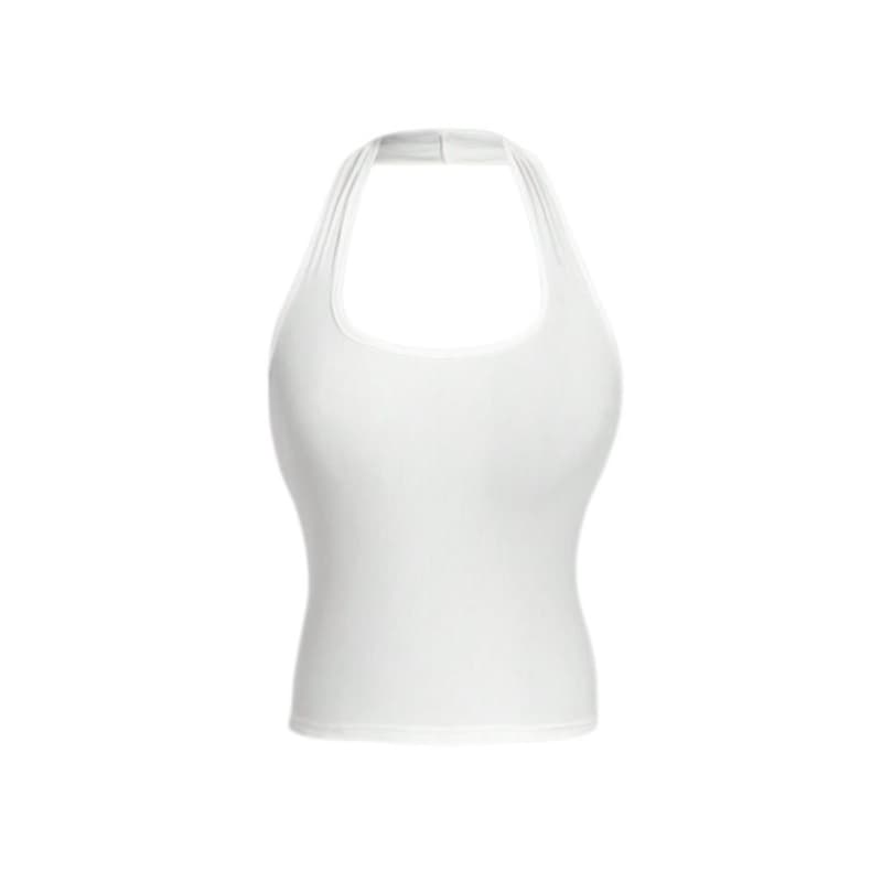 Blusinha frente única branca transparência