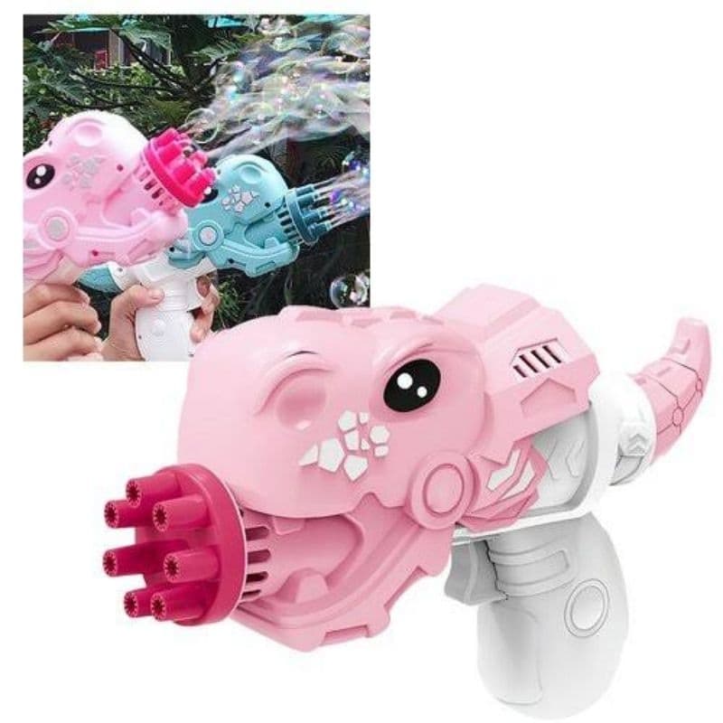 Lança Bolhas Dino para Crianças – Arminha de Sabão Colorida