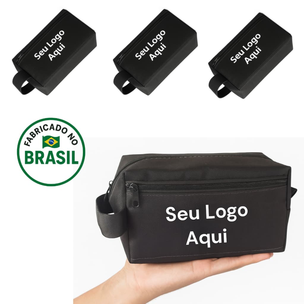 Kit 5 Necessaire Organizadora Personalizada Bolsa Viagem Cosméticos Acessórios Lembrancinha