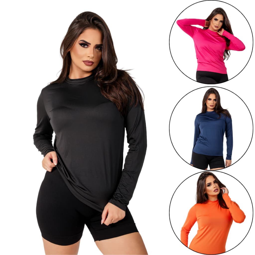 Camisa Proteção Solar Uv+50 Camiseta Segunda Pele Moda Praia Promoção Premium