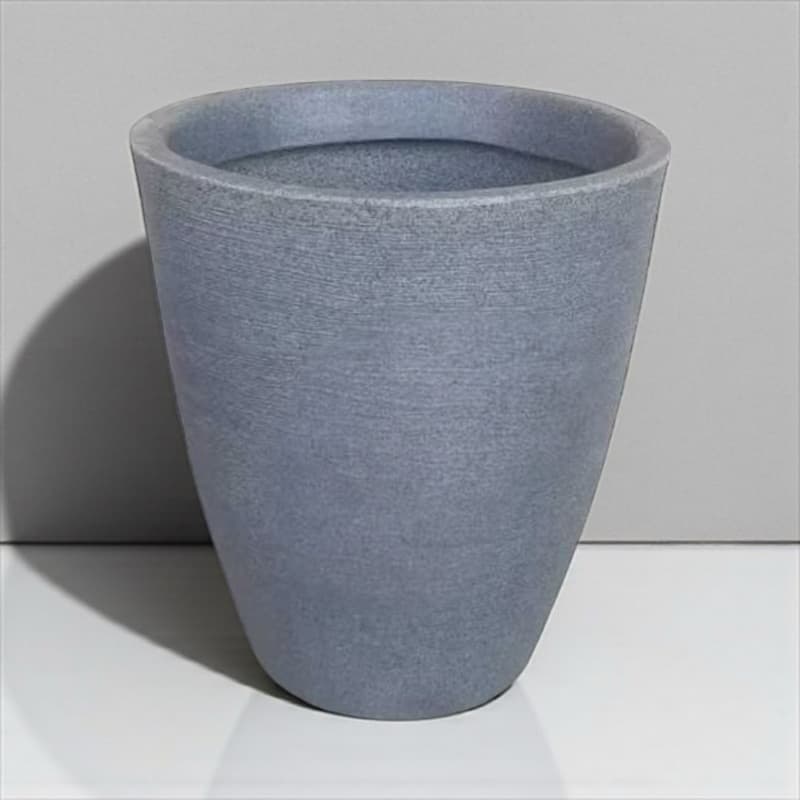 Vaso de Planta Decorativo Reciclável em Polietileno – Coluna Redonda Cone/42cm