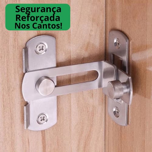 Trava Tranca Angular 90º Graus Canto Janela Fechadura Porta-Trava Segurança canto-Trava Proteção