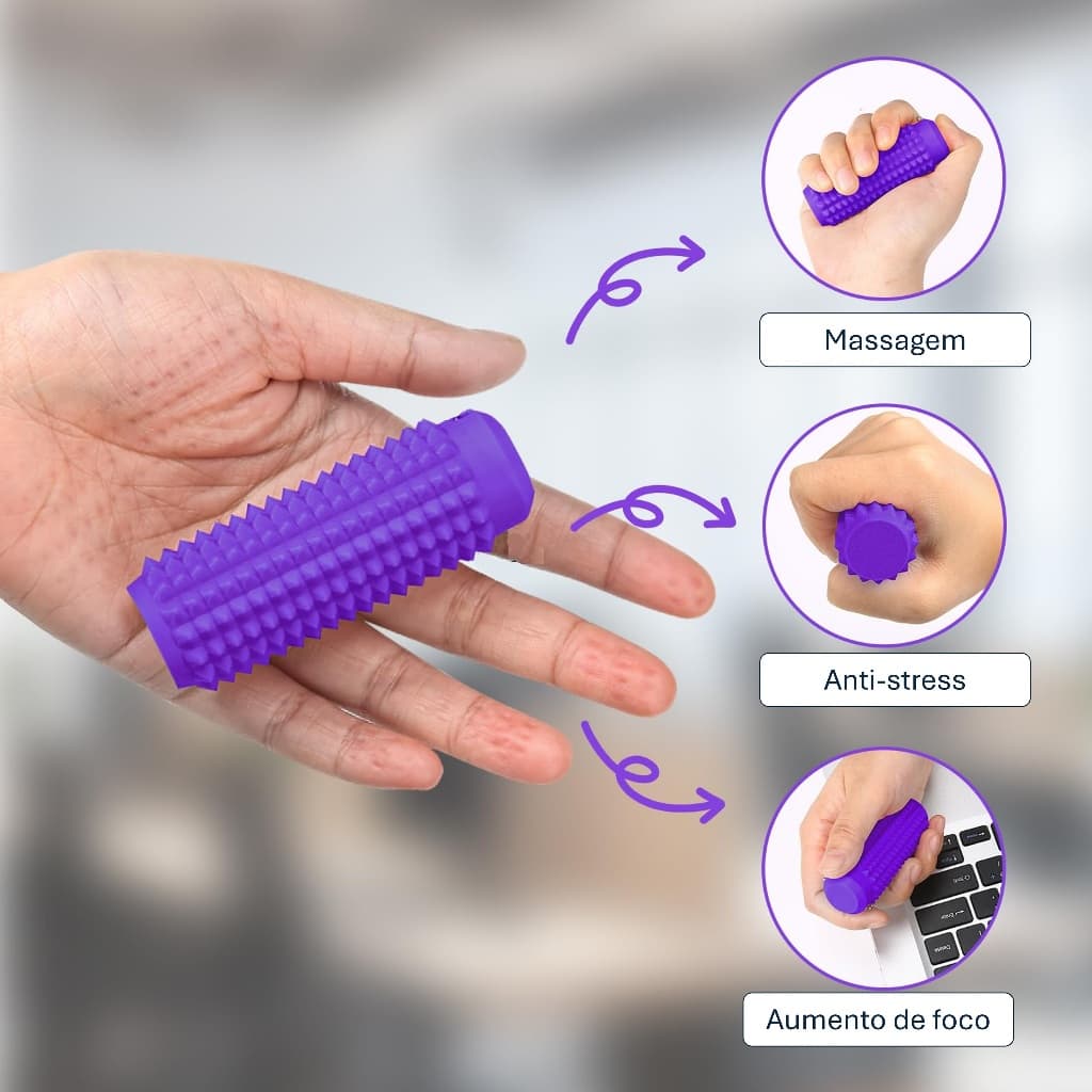 Rolo de Pressão Antiestresse Little-Ouchies – Relaxamento, Redução da Ansiedade e Tensão Muscular