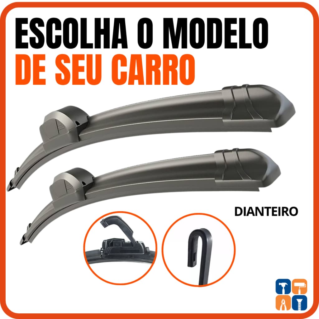 Palheta para Parabrisa Dianteira Kit Limpador de Para-brisa Par KA Fit Toro Palio Uno Gol HB20