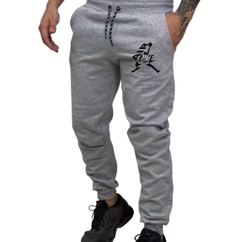 Calça Moletom 100% Algodão Super Confortável com Bolso Lateral Academia Lazer Caminhada Estampada