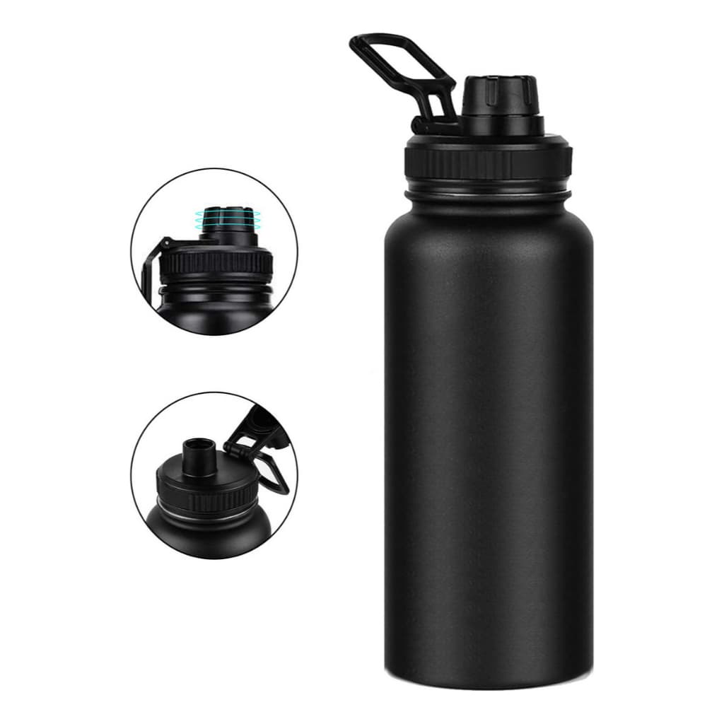 Garrafa Térmica de Aço Inox 1L – Alta Performance Térmica | Tampa com Alça